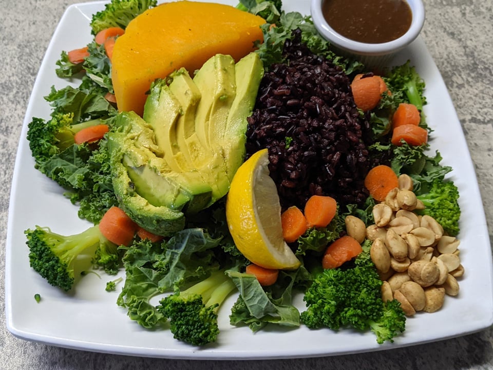 Warm Vegan Plate/Salad Fresh Thyme Soup Company